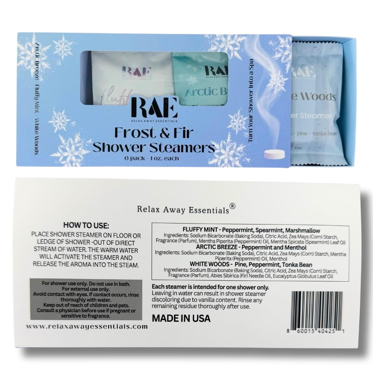 Frost & Fir Shower Steamers, 6 Pack