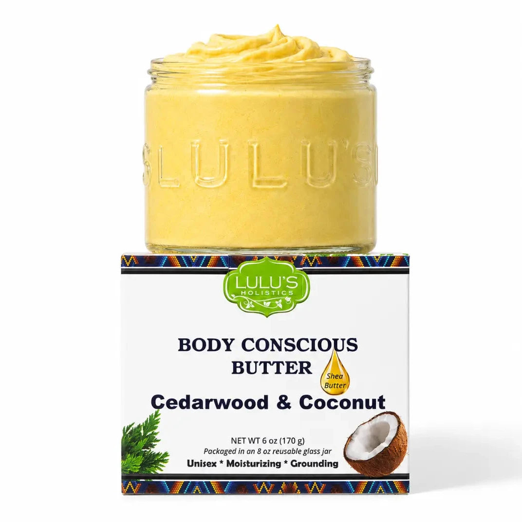 Cedarwood and coconut whipped body butter