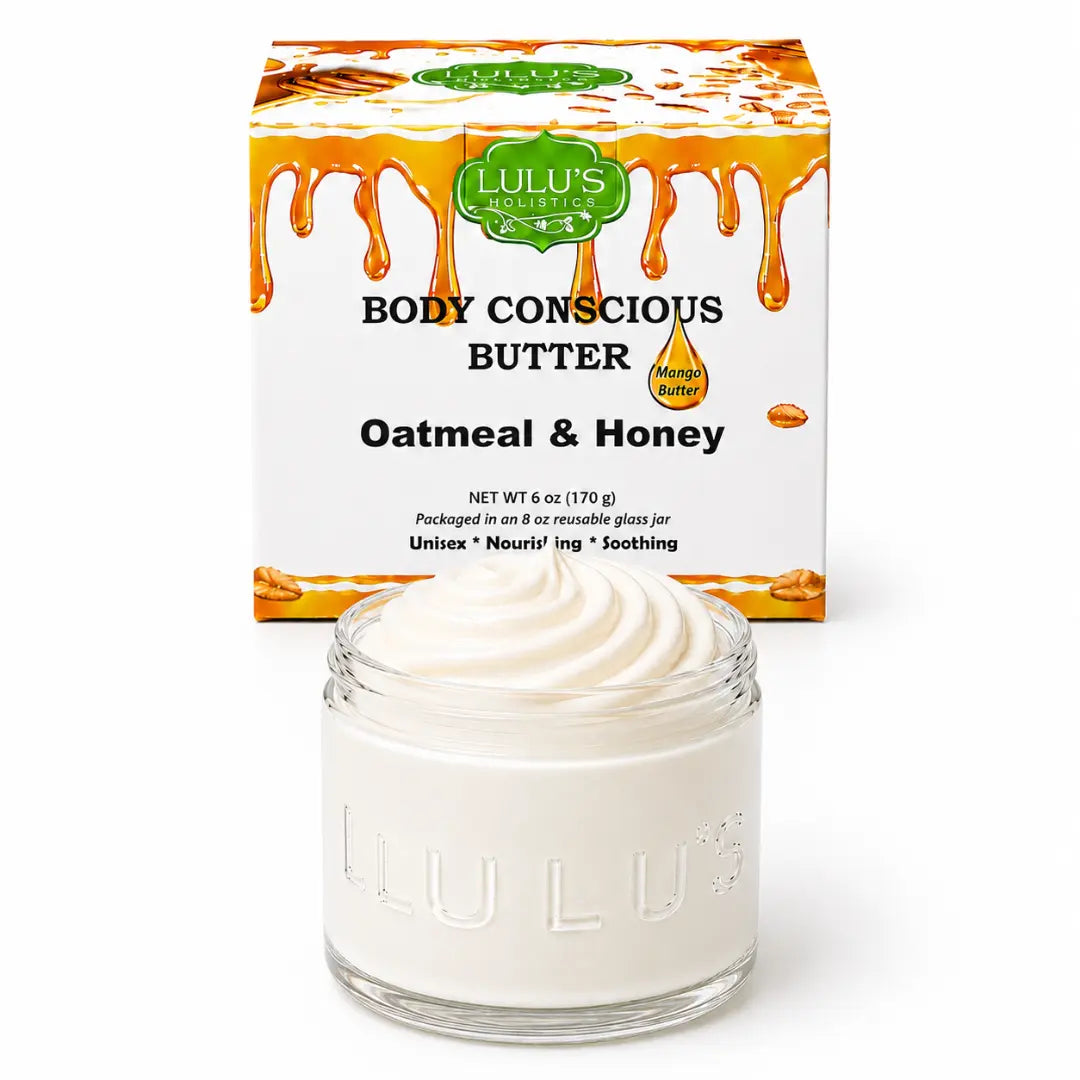 Lulu's Holistics Cedarwood & Coconut Whipped Body Butter – Deep Moisture for Dry Skin