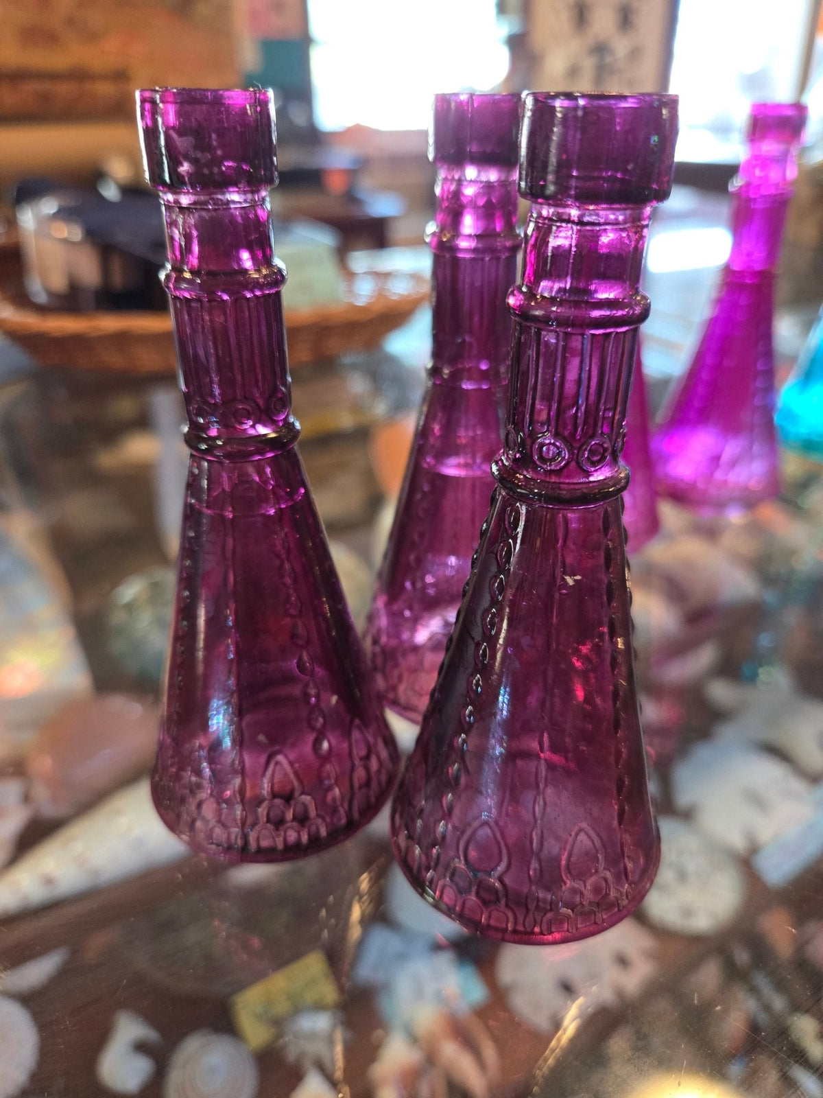Mini Apothecary Glass Bottle Bud Vase | 4.8" | 7 Colors