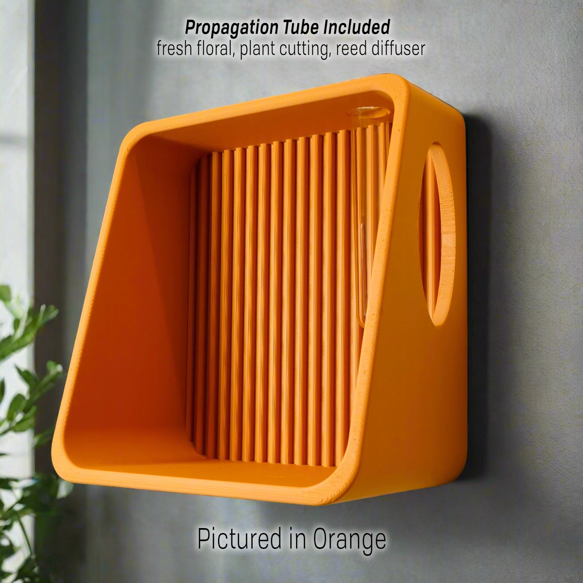 Modern Ribbed Floating Wall Shelf