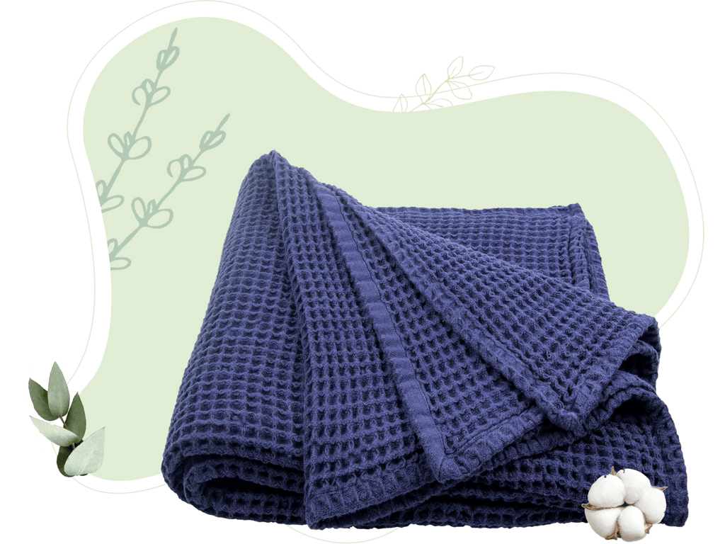 Organic Cotton Waffle Weave Throw