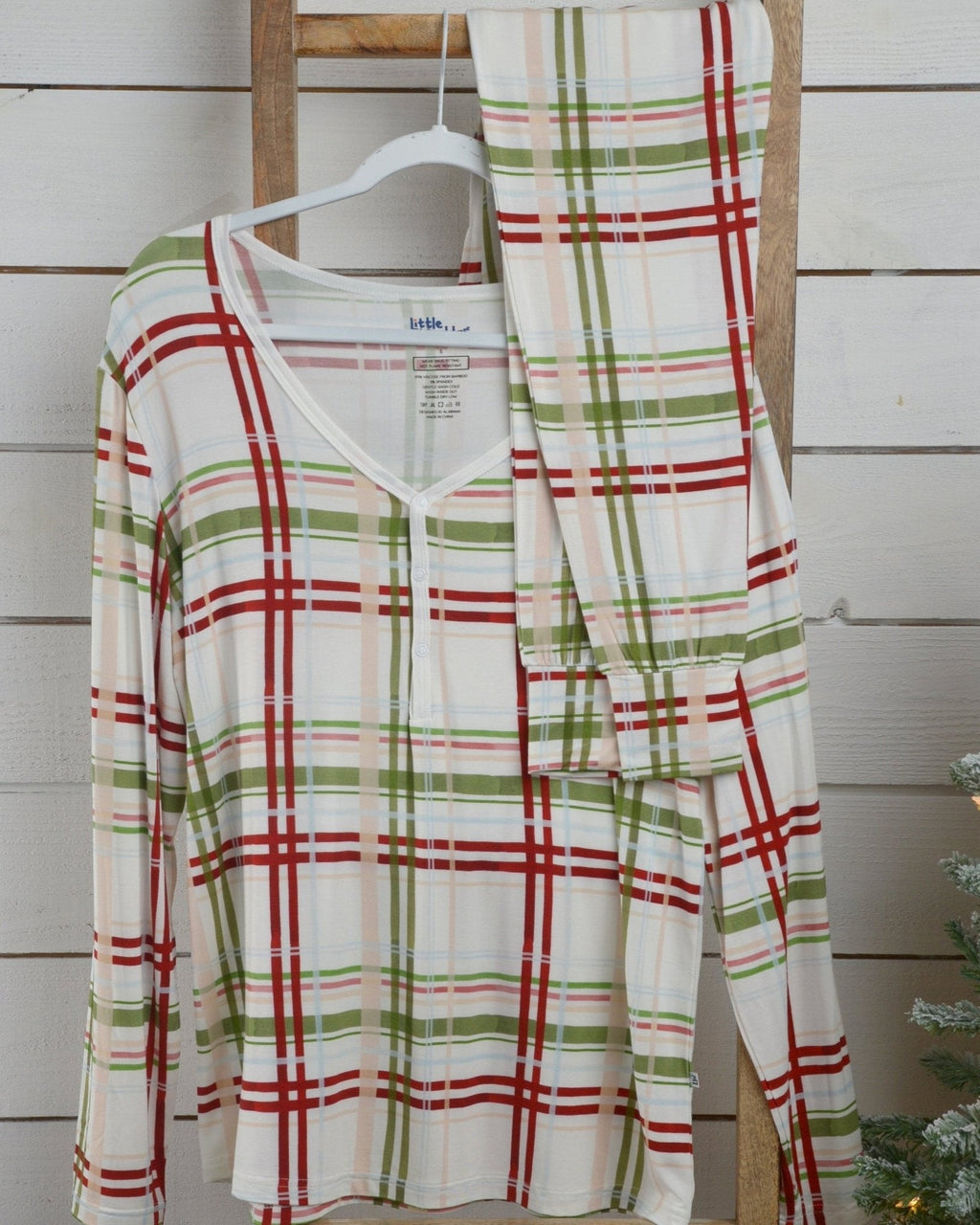 Women's Plaid Christmas Pajama Set – Family Matching