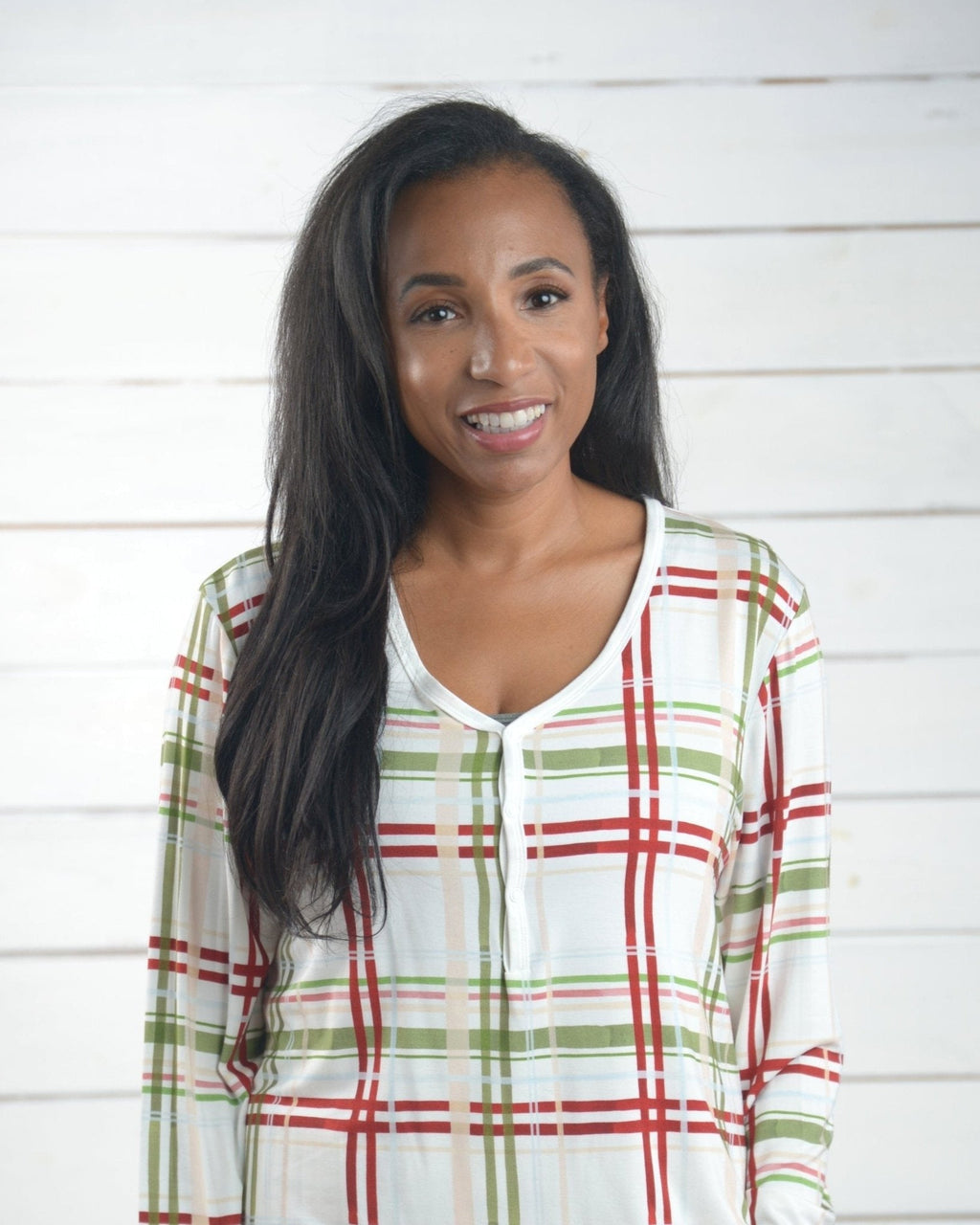 Women's Plaid Christmas Pajama Set – Family Matching