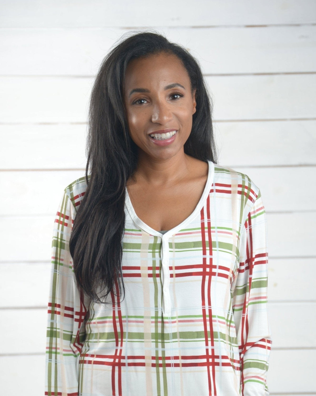 Women's Plaid Christmas Pajama Set – Family Matching