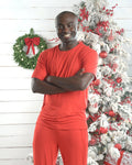 Men's Matching Family Christmas Pajamas – Red