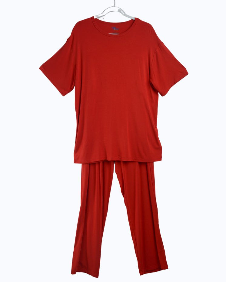 Men's Matching Family Christmas Pajamas – Red