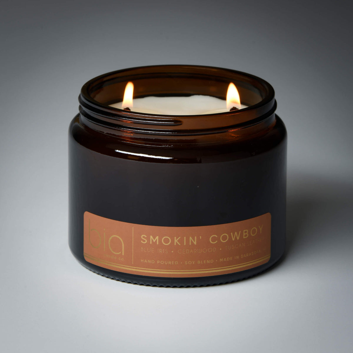 Smokin' Cowboy Soy Blend Candle — Sandalwood, Leather, Iris