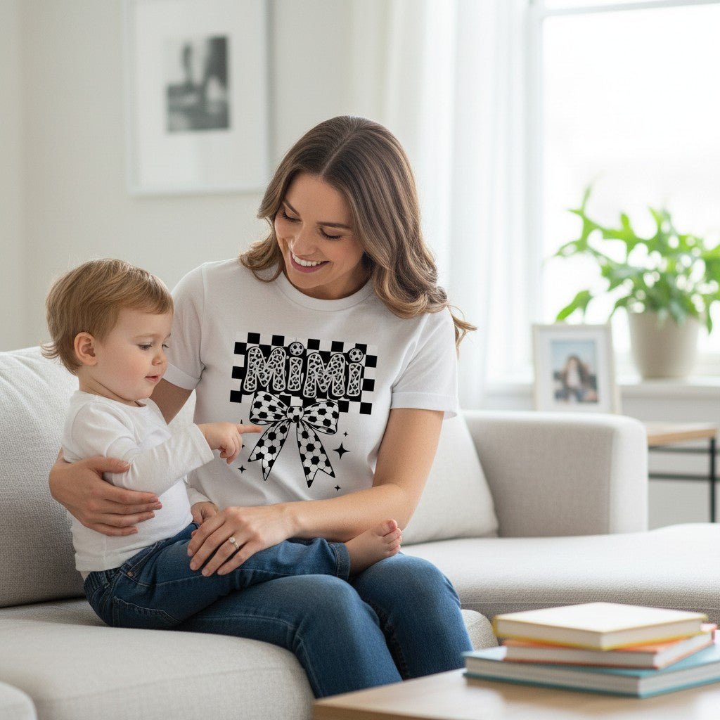 Soccer Mimi T-Shirt 100% Cotton Grandmother Mothers Day Gift