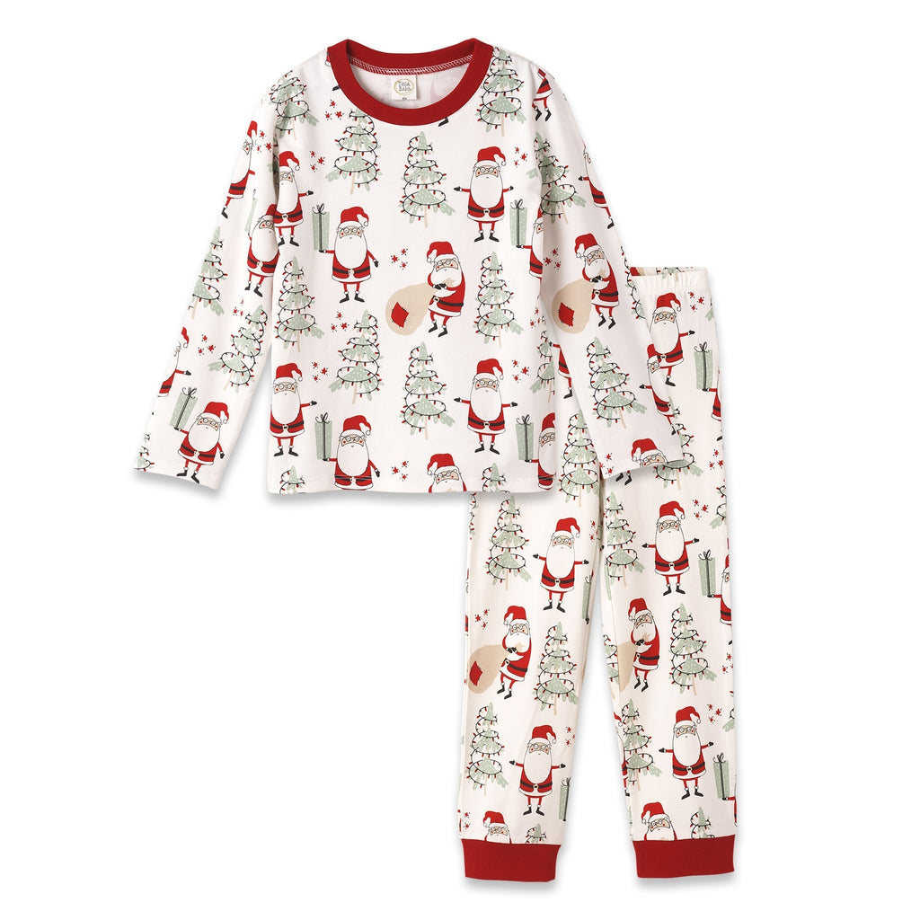 Kids' Santa Bamboo Christmas Pajama Set – Family Matching