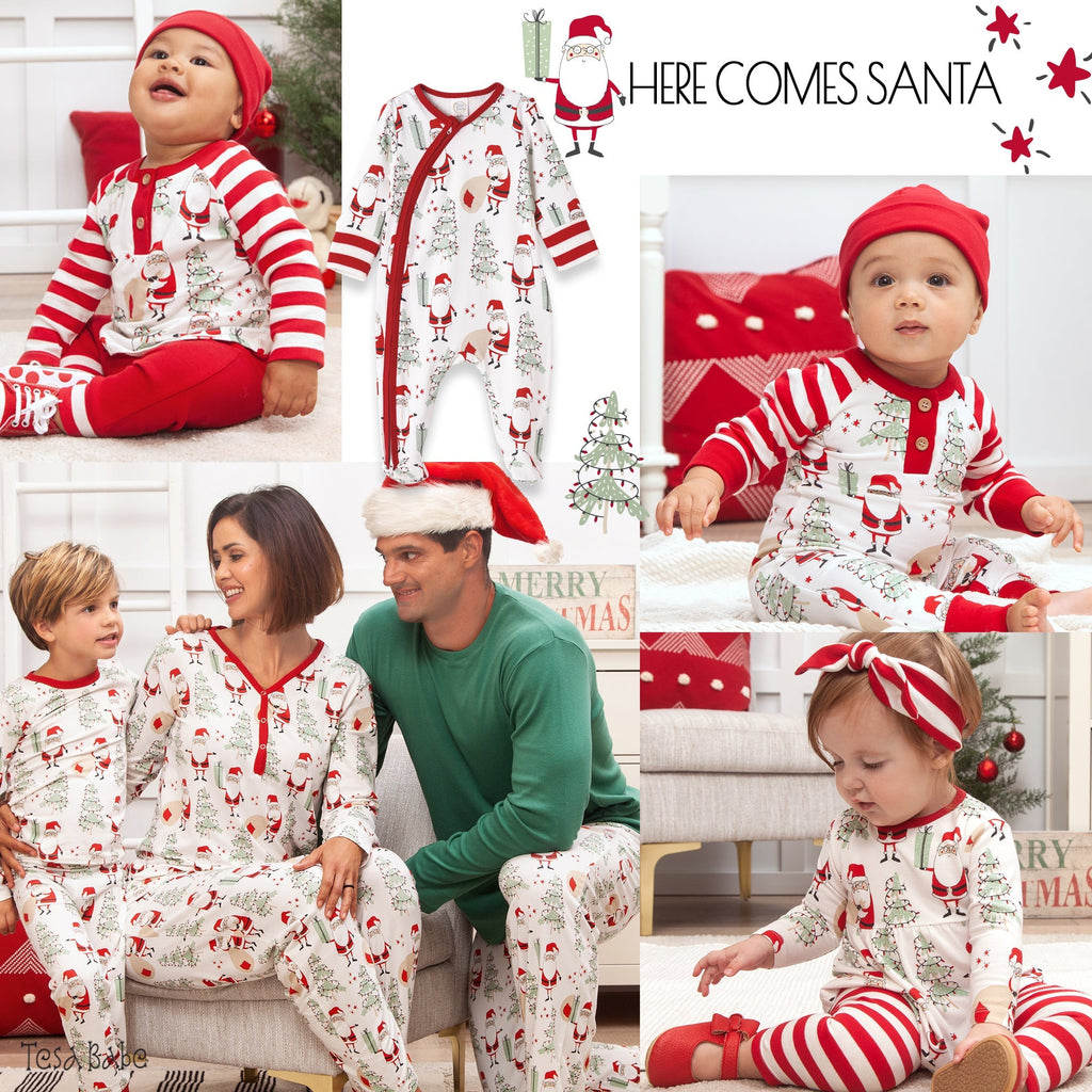 Santa Christmas Women's Bamboo Pajama Set