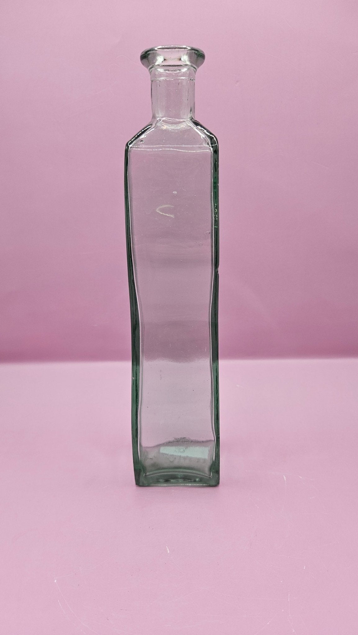 Tall Wavy Glass Bottle Bud Vase | 9.25" | 7 Colors
