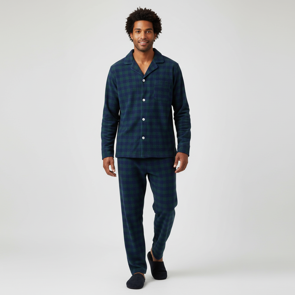 Men's 100% Cotton Flannel Pajama Set