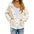 Women's Sherpa Fleece Button Jacket